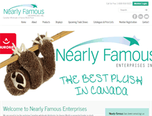 Tablet Screenshot of nearlyfamous.ca
